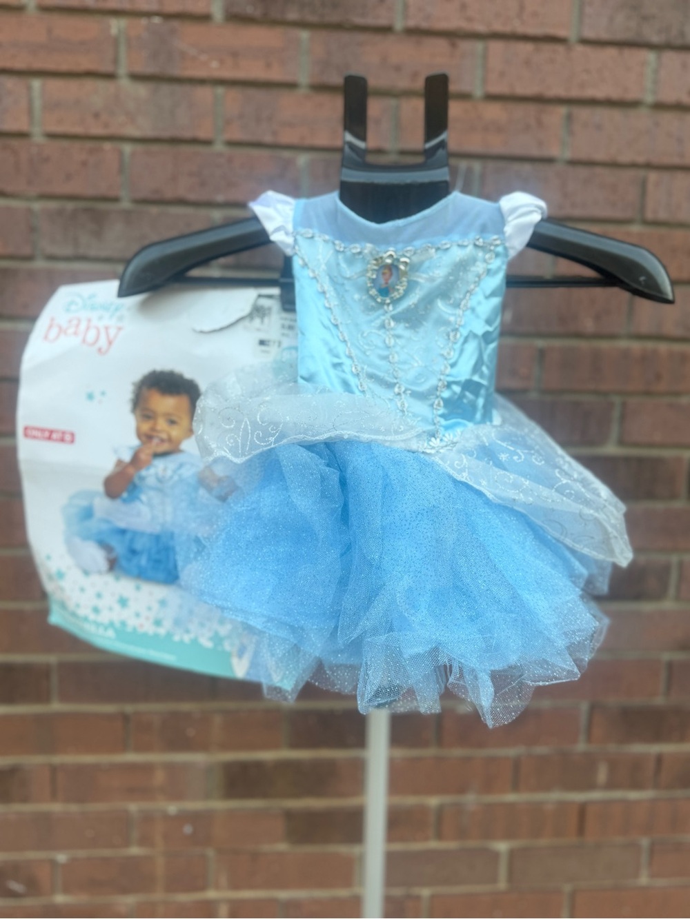 Disney Baby Cinderella Costume Infant Dress 6-12 Months 6M+ Halloween Princess